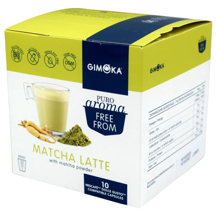 Gimoka Ginseng Matcha Latte - Dolce Gusto 10 cups